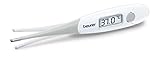 Beurer FT 13 Wasserdichtes Flexibles Digitales Thermometer mit Optischer und Akustischer Fieberwarnung, Komfortable Fiebermessung für Babys, Kinder und Erwachsene