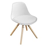 SoBuy FST46-W Kinderstuhl Stühlchen Sitzhocker weiß Sitzhöhe 35cm weiß