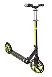 muuwmi Aluminium Scooter Pro – Tretroller, 215 mm, ABEC 7, für Kinder und Erwachsene, GS-geprüft, höhenverstellbar, Lime