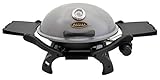 ACTIVA Grill Tischgasgrill Tischgrill Gas Crosby, Camping Grill, 3,4 KW Brenner, Outdoor Tischgrill Grau