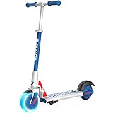 HOVERFLY Elektro Scooter für Kinder 150W Elektroroller mit 3 Höhenverstellbar LED Leuchtvorderrad, Kinderroller für Jungen Mädchen 6-12 Jahre, 6' Vollreifen, Bis 55kg - GKS LUMIOS