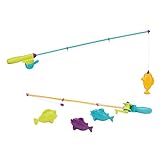Battat – Magnetisches Angelspiel – Angel Spielzeug für Draußen und Badewanne mit 2 magnetischen Angeln und 4 Fischen für Kinder ab 3 Jahren (6 Teile)