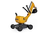 Rolly Toys rollyDigger Komatsu (Sandspielzeug, Farbe grau/gelb, für Kinder von 3-8 Jahre, Automatikverriegelung) 421169