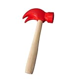 Toddmomy Kinder Holz Hammer Spielzeug Kinder Simulation Hämmer Wartungstools für Kleinkinder So Tun Als Würden Sie Lernspielzeug Geschenke Spielen (Rot)
