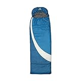 outdoorer mitwachsender Kinderschlafsack DreamSurfer - der Schlafsack für Kinder und Jugendliche in Blau, Pink oder Grün (blau/grau)
