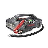 LOKITHOR Auto Starthilfe Powerbank 2000A 12V Starthilfegerät mit Luftpumpe und Starthilfekabel Tragbare Batterie Booster Geeignet für bis zu 6-Liter-Diesel und 8-Liter-Benzinmotor, 3 LED-Lichtmodi