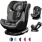 LIONELO Bastiaan Kindersitz Auto, Kindersitz, Isofix und Top Tether, Kindersitz Drehbar um 360 Grad Autositz, Gruppe 0 1 2 3, ab Geburt bis 36 kg, TÜV SÜD, ECE R 44 04