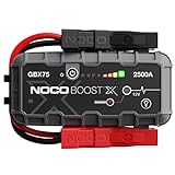 NOCO Boost X GBX75 2500A 12V UltraSafe Starthilfe Powerbank, Auto Batterie Booster, Tragbare USB Ladegerät, Starthilfekabel und Überbrückungskabel für bis zu 8,5-L Benzin und 6,5-L Dieselmotoren