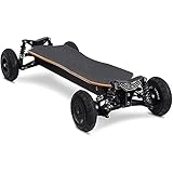 J&Z Off-Road-Elektrisches Skateboard Mit Abgelegenen Unabhängigen Suspension 45Km / H Dual 1100W Nabenmotor 30Km Reichweite 8'All-Terrain-Reifen-LED-Licht Elektrischer Berg Longboard
