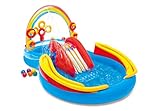 Intex Rainbow Ring Play Center - Kinder Aufstellpool - Planschbecken - 297 x 193 x 135 cm - Für 3+ Jahre, Mehrfarbig