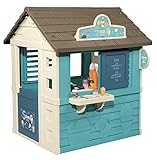 Smoby - Spielhaus Sweety Corner - Kinderspielhaus für drinnen und draußen, mit Verkaufstheke und viel Zubehör, 105 x 110 x 127 cm, ab 2 Jahren