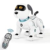 Ferngesteuerter Roboterhund für Kinder, RC Roboter Hundespielzeug Interaktiver Intelligenter Roboter Sprachgesteuerte Hunde mit Tanzenden Elektronischen Haustieren
