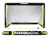 BazookaGoal Original-Fußballtor | Garten Pop up Tor für Kinder | Outdoor / Indoor-Set mit massivem Rahmen – Pop-up Aufklapptor mit (1,20 x 0,75 m)