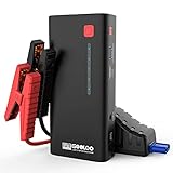 GOOLOO Starthilfe Powerbank 1200A 12V (Bis zu 7,0 L Benzin oder 5,5 L Diesel) Auto Starthilfe Supersafe 18000mAh Tragbare Auto Batterie Upgrade Booster und Intelligentes Starthilfekabel