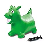 JAMARA 460315 - Hüpftier Drache mit Pumpe - BPA-Frei,belastbar bis 50 kg