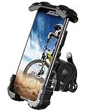 Lamicall Handyhalterung Fahrrad, Handyhalter Motorrad - Universal 360° Fahrrad Halter für iPhone 14 Pro Max Plus, SE, 13 12 Pro Max Mini, 11 Pro Max, Xs, XR, X, 8, 7, 6S, Samsung S10 S9, Smartphone