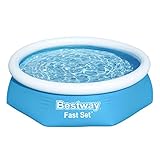 Bestway Fast Set Aufstellpool ohne Pumpe Ø 244 x 61 cm, blau, rund