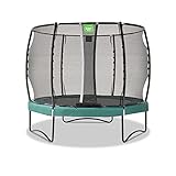 EXIT | Allure Premium Trampolin - ø427cm - Gartentrampolin - Outdoor - Inkl. Sicherheitsnetz - Grün