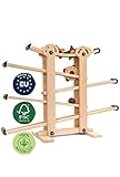 Kugelbahn Holz ab 1 Jahr - 100% natürlich, geöltes Premium FSC Buchenholz - Made in EU - Kugelbahn ab 1 Jahr - Auch Kinder 2, 3, 4 Jahre alt sind begeistert - Holzspielzeug ab 1 Jahr von Lisa & Max﻿