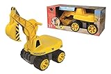 BIG - Power-Worker Maxi-Digger - Kinderfahrzeug, geeignet als Sandspielzeug und für das Kinderzimmer, Baggerfahrzeug zum Sitzen bis 50 kg, für Kinder ab 3 Jahren