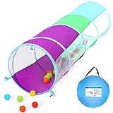 STLOVe® Spieltunnel Kind, Popup Tunnel Kinder , Kriechtunnel , Krabbeltunnel für Kinder, Krabbeltunnel Baby , Kinder Tunnel , Kinder Höhle, Kinderzelt Spielzeug, XL180*46CM, Draußen/Drinnen