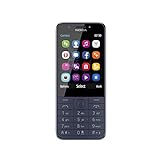 Nokia 230 Smartphone (7,11 cm (2,8 Zoll), 16MB, 2 Megapixel, Betriebssystem Series 30+, Dual Sim) midnight blau