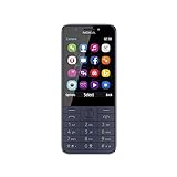 Nokia 230 Smartphone (7,11 cm (2,8 Zoll), 16MB, 2 Megapixel, Betriebssystem Series 30+, Dual Sim) midnight blau