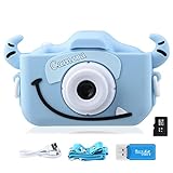 GREPRO Kinder Kamera, 2.0”Display Digitalkamera Kinder (Blau or Rosa Wählen) Geschenke für 3 4 5 6 8 7 9 Jahre Jungen und mädchen, 1080P HD Anti-Drop Fotoapparat Kinder für Weihnachten Spielzeug Blau