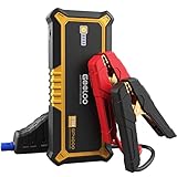 GOOLOO Starthilfe 4000A 12V (Alle Benzin und Bis Zu 10L-Diesel) Starthilfe Powerbank 26800mAh Supersafe Tragbare Auto Batterie Booster und Intelligentes Starthilfekabel