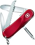 Victorinox, Taschenmesser, Junior 09, 85 mm, rot (8 Funktionen, Klinge, ohne Spitz, Holzsäge), Feststellklinge