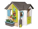 Smoby 810405 - Gartenhaus - Spielhaus für drinnen und draußen, mit kleiner Eingangstür und Fenstern, viel Zubehör zum Gärtnern, für Jungen und Mädchen ab 2 Jahren