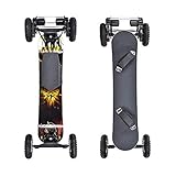 SSCYHT Offroad-Elektro-Skateboard - 40 MPH Höchstgeschwindigkeit, 1660 W * 2 Motor mit kabelloser Fernbedienung Kompletter Cruiser für Erwachsene und Jugendliche