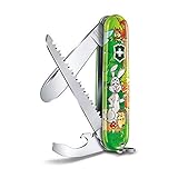 Victorinox, Taschenmesser, My First Victorinox Tier-Edition, 84 mm, Hase (9 Funktionen, Klinge, ohne Spitz, Kapselheber)