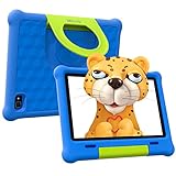 G-TiDE Kinder Tablet T1,10 Zoll Android 11 Tablet für Kinder, 2GB RAM 32GB ROM, 1.6GHZ Quad-Core Prozessor, 5+8MP Kamera, WiFi Bluetooth, Kindersicherung, Kid App Klap mit kindersicherer Hülle, Blau