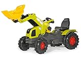 Rolly Toys Traktor / rollyFarmtrac Claas Axos 340 (für Kinder im Alter von 3 – 8 Jahre, inkl. rollyTrac Lader, verstellbarer Sitz) 611041