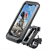 Lifelf Handyhalterung Fahrrad Wasserdicht, 360° Drehbare Handyhalter Motorrad mit Touch Screen für e Scooter MTB Roller, Handy Halterung Fahrradlenker für 4,7-6,8 Zoll Smartphone, Höhenverstellbar