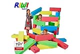 RIWI 12er Bausteinset | XXL Schaumstoff Bausteine | große weiche Bauklötze | Waschmaschinenfest | TÜV Austria Zertifiziert