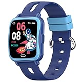 moreFit Fitnessuhr für Kinder,1,4 Zoll Smartwatch mit Herzfrequenz Fitness Tracker mit Blutsauerstoff Schlafmonitor Schrittzähler Fitness Armband Uhr für Kinder Mädchen Junge Aktivitätstracker (Blau)