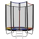 Trampolin - mit Sicherheitsnetz, Leiter, Randabdeckung, Ø 180, 244, 305, 366, 427 cm, Farbwahl - Outdoor und Indoor Gartentrampolin mit Zubehör, Fitness Trampoline, Kindertrampolin, Gartentrampoline