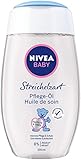 NIVEA BABY Streichelzart Pflege-Öl (200 ml), verwöhnendes Baby-Öl für die zarte Babyhaut mit Mandelöl, ideale Hautpflege auch während der Schwangerschaft