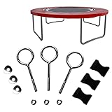 Dimweca 3/12-teiliges Trampolin-Schrauben-Kit | Verzinktes Trampolin-Ersatzteil-Kit,Ersatzschrauben-Befestigungswerkzeug-Set aus verzinktem Stahl in Kreisform