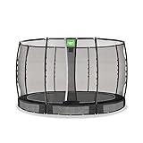 EXIT | Allure Premium Boden-Trampolin - ø305cm - Gartentrampolin - Outdoor - Inkl. Sicherheitsnetz - Schwarz