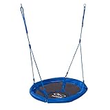 HUDORA 72126/01 Nestschaukel 90 cm, blau - Garten-Schaukel bis 100 kg belastbar