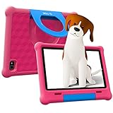 G-TiDE Kinder Tablet T1,10 Zoll Android 11 Tablet für Kinder, 2GB RAM 32GB ROM, 1.6GHZ Quad-Core Prozessor, 5+8MP Kamera, WiFi Bluetooth, Kindersicherung, Kid App Klap mit kindersicherer Hülle, Rosa