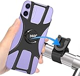 Handyhalterung Fahrrad, Abnehmbare 360° Drehbare Fahrrad Handy Halterung, Universal Handyhalterung Motorrad, Fahrrad Handyhalter für iPhone 13 Pro,12 Pro Max Mini,11 Pro,XR,X,8,7,6S,SamsungS10,S9