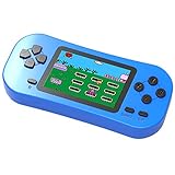 Bornkid Handheld Spielekonsole für Kinder und Seniors mit Integriertem 218 Videospiel 2,5 Zoll Wiederaufladbar Electronic Handheld Spiele hat 3,5 MM Kopfhörerbuchse (Blau)