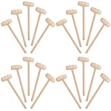 JJYHEHOT 20 STÜCKE Mini Holzhammer, DIY Kleine unvollendete Malerei Hammer Spielzeug für Kinder, Holz Krabbenschlägel Schokolade Meeresfrüchte Harmer Holzwerkzeuge Hämmern & Nageln Spielzeug
