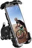 Amazon Brand - Eono Fahrrad Handyhalterung, 360 Drehung Verstellbare Handyhalter für Motorrad: Universale Abnehmbare Outdoor Lenker Halterung für iPhone 12 Mini Pro Max 11 X Xs XR 8, Smartphone