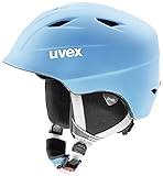 Uvex Kinder Airwing 2 Pro Skihelm, LiteBlue-White mat, 54-58 cm