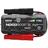 NOCO Boost X GBX55 1750A 12V UltraSafe Starthilfe Powerbank, Auto Batterie Booster, Tragbare USB Ladegerät, Starthilfekabel und Überbrückungskabel für bis zu 7,5-L Benzin und 5,0-L Dieselmotoren